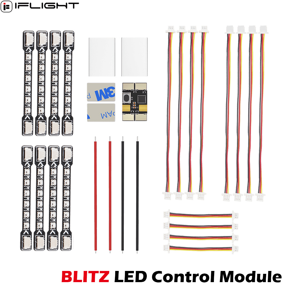 Foxeer Reaper F4 128K 65A Esc - Модуль управления LED-подсветкой iFlight BLITZ +